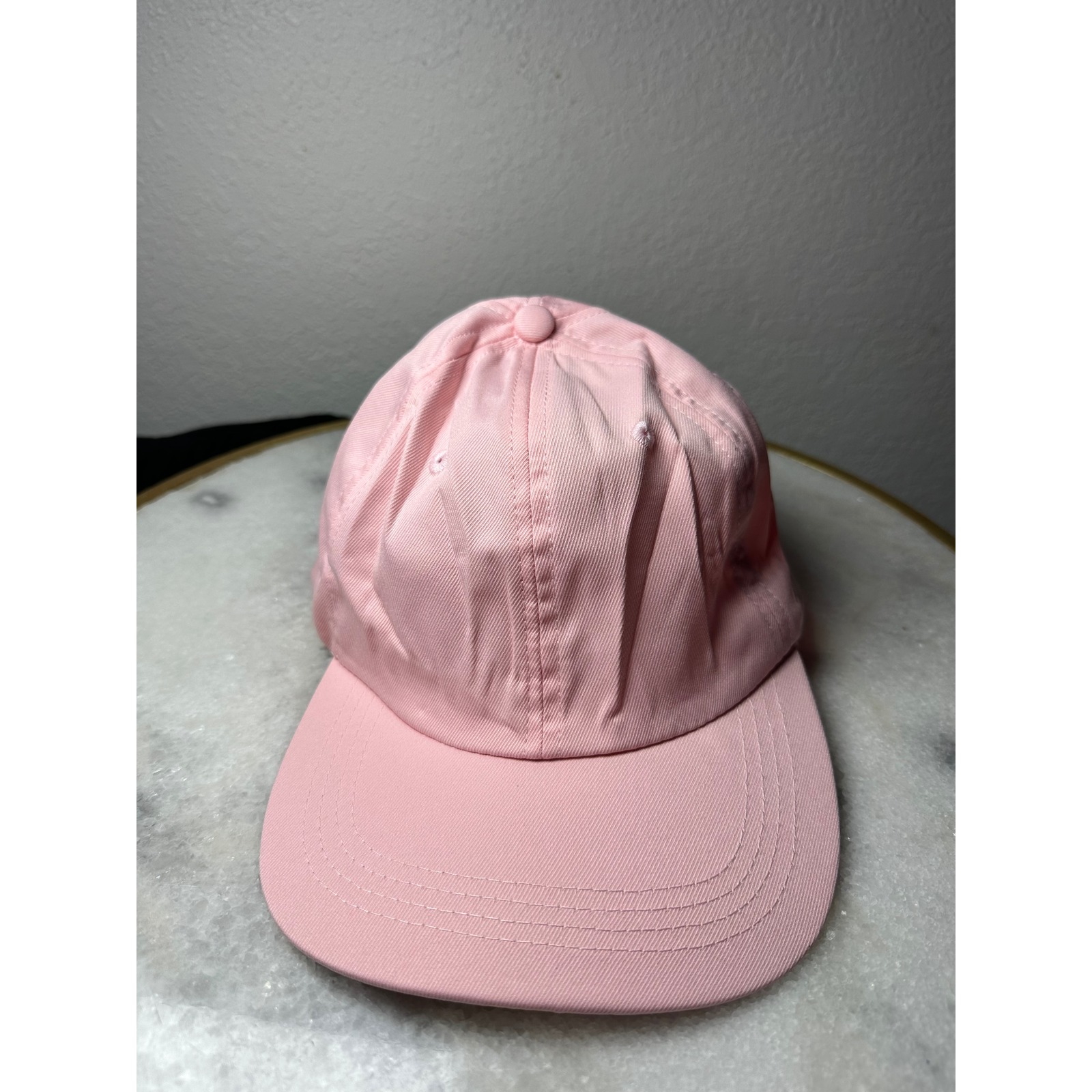 Unbranded Pink Cotton Twill Baseball Cap Adjustable Strapback Hat Womens